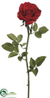 Silk Plants Direct Rose Spray - Red - Pack of 12