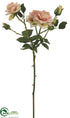 Silk Plants Direct Rose Spray - Salmon - Pack of 12