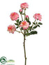 Silk Plants Direct Rose Spray - Pink - Pack of 12
