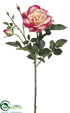 Silk Plants Direct Rose Spray - Cerise Cream - Pack of 12