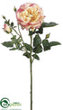 Silk Plants Direct Rose Spray - Ivory Pink - Pack of 12