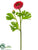 Silk Plants Direct Ranunculus Spray - Coral - Pack of 12