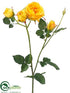 Silk Plants Direct Rose Spray - Yellow - Pack of 12