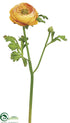 Silk Plants Direct Ranunculus Spray - Yellow Gold - Pack of 12