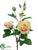 Rose Spray - Peach - Pack of 12