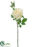 Silk Plants Direct Rose Spray - White - Pack of 12