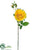 Silk Plants Direct Rose Spray - Yellow - Pack of 12