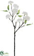 Silk Plants Direct Snowball Spray - White - Pack of 12