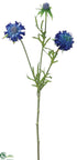 Silk Plants Direct Scabiosa Spray - Royal - Pack of 12