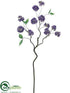 Silk Plants Direct Snowball Spray - Violet - Pack of 12