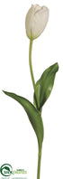 Silk Plants Direct Tulip Spray - Cream - Pack of 12