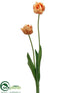 Silk Plants Direct Tulip Spray - Orange Yellow - Pack of 12