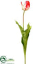 Silk Plants Direct Parrot Tulip Bud Spray - Orange Yellow - Pack of 12