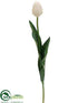 Silk Plants Direct Tulip Spray - Cream - Pack of 12