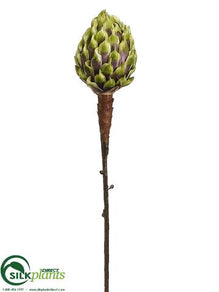 Protea Spray - Purple Green - Pack of 12