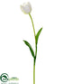 Silk Plants Direct Tulip Spray - Cream - Pack of 12