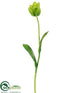 Silk Plants Direct Tulip Spray - Green Cream - Pack of 12