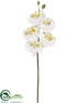 Silk Plants Direct Phalaenopsis Orchid Spray - White Yellow - Pack of 12