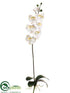 Silk Plants Direct Phalaenopsis Orchid Spray - Cream White - Pack of 6