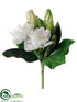 Silk Plants Direct Gardenia Corsage - White - Pack of 6