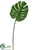 Split Philodendron Leaf Spray - Green - Pack of 12