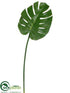 Silk Plants Direct Split Philodendron Leaf Spray - Green - Pack of 12