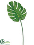 Silk Plants Direct Split Philodendron Leaf Spray - Green - Pack of 24