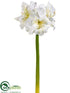 Silk Plants Direct Amaryllis Spray - White - Pack of 6