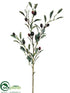 Silk Plants Direct Olive Spray - Burgundy Black - Pack of 12