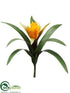 Silk Plants Direct Bromeliad Plant - Orange - Pack of 6
