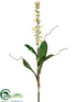 Silk Plants Direct Finger Bromeliad Plant - Cream Green - Pack of 12