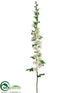 Silk Plants Direct Hollyhock Spray - White - Pack of 2