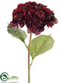 Silk Plants Direct Hydrangea Spray - Burgundy Two Tone - Pack of 12