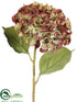 Silk Plants Direct Hydrangea Spray - Wine Two Tone - Pack of 12