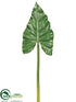 Silk Plants Direct Elephant Ear Leaf Spray - Green - Pack of 12