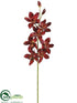 Silk Plants Direct Large Cymbidium Orchid Spray - Brick - Pack of 6