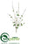 Pompon Blossom Spray - Green - Pack of 8