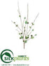 Silk Plants Direct Pompon Blossom Spray - Green - Pack of 8