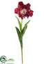 Silk Plants Direct Parrot Tulip Spray - Red Deep - Pack of 12