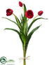 Silk Plants Direct Tulip Bundle - Red - Pack of 6