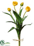 Silk Plants Direct Tulip Bundle - Yellow Green - Pack of 6