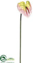 Silk Plants Direct Anthurium Spray - Pink - Pack of 12