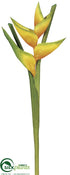 Silk Plants Direct Heliconia Spray - Yellow - Pack of 6