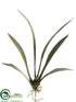 Silk Plants Direct Oncidium Orchid Leaf Spray - Green Rust - Pack of 12