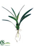 Silk Plants Direct Dancing Orchid Leaf Plant - Green - Pack of 12