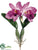 Large Cattleya Orchid Spray - Purple - Pack of 6