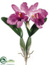 Silk Plants Direct Large Cattleya Orchid Spray - Purple - Pack of 6
