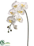 Silk Plants Direct Large Phalaenopsis Orchid Spray - White Yellow - Pack of 6