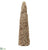 Preserved Reindeer Moss Cone Topiary - Natural Beige - Pack of 4