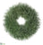 Preserved Grass Wreath - Green - Pack of 6